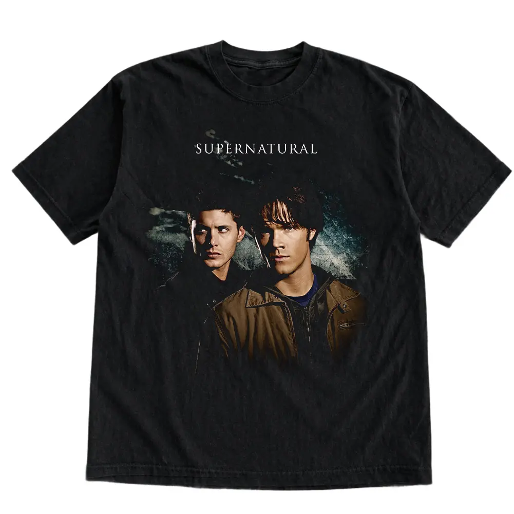 Supernatural TV Show Graphic T-Shirt, Sam and Dean Winchester Shirt Apparel Gift For Men & Women, Crew Neck Tee