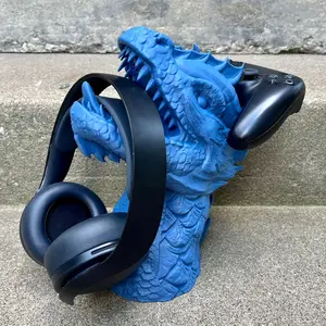 Sea Dragon Headphones and Controller Stand - 3D Printed Gaming Decor