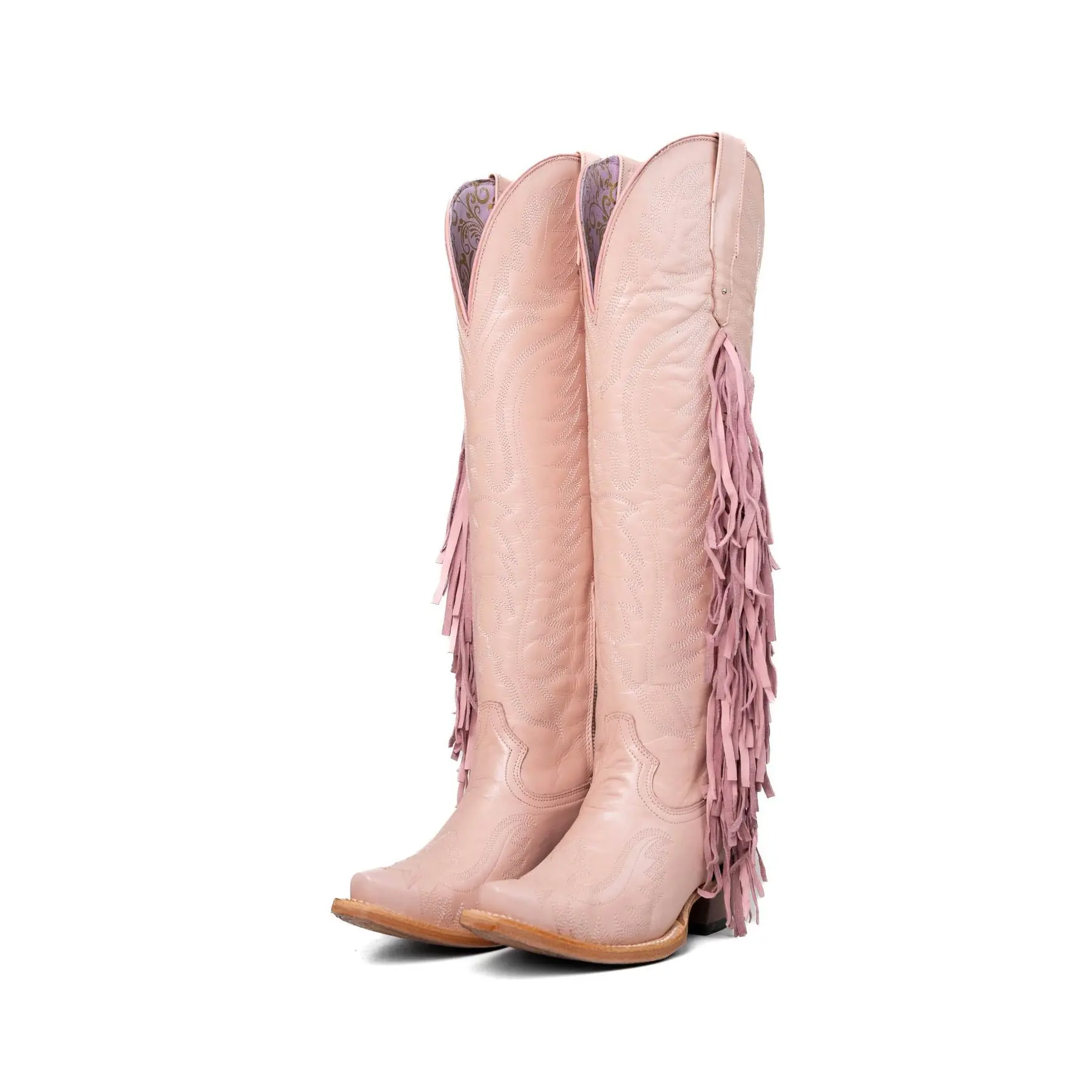 Briseida Fringe Tall Snip Toe Cowgirl Boot