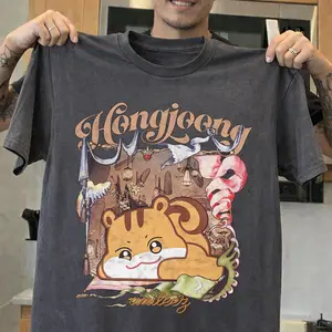 [sale off up to 40%] Hongjoong Tiger Kpop Concert T-Shirt, Vintage Style Graphic Tee