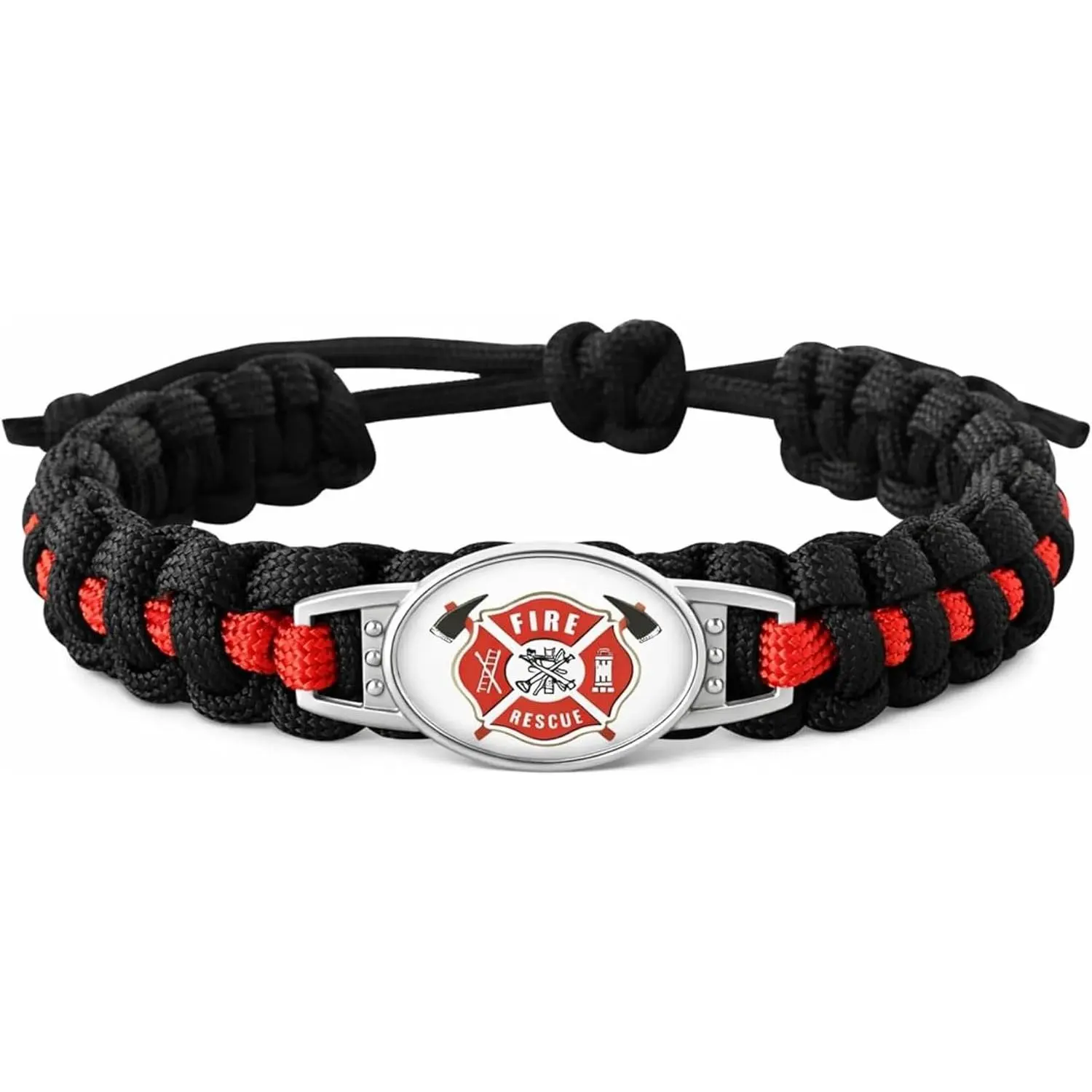 Infinity Collection Firefighter Bracelet, Firefighting Bracelet, Firefighter Paracord Gift for Firefighter or Firefighter Wife