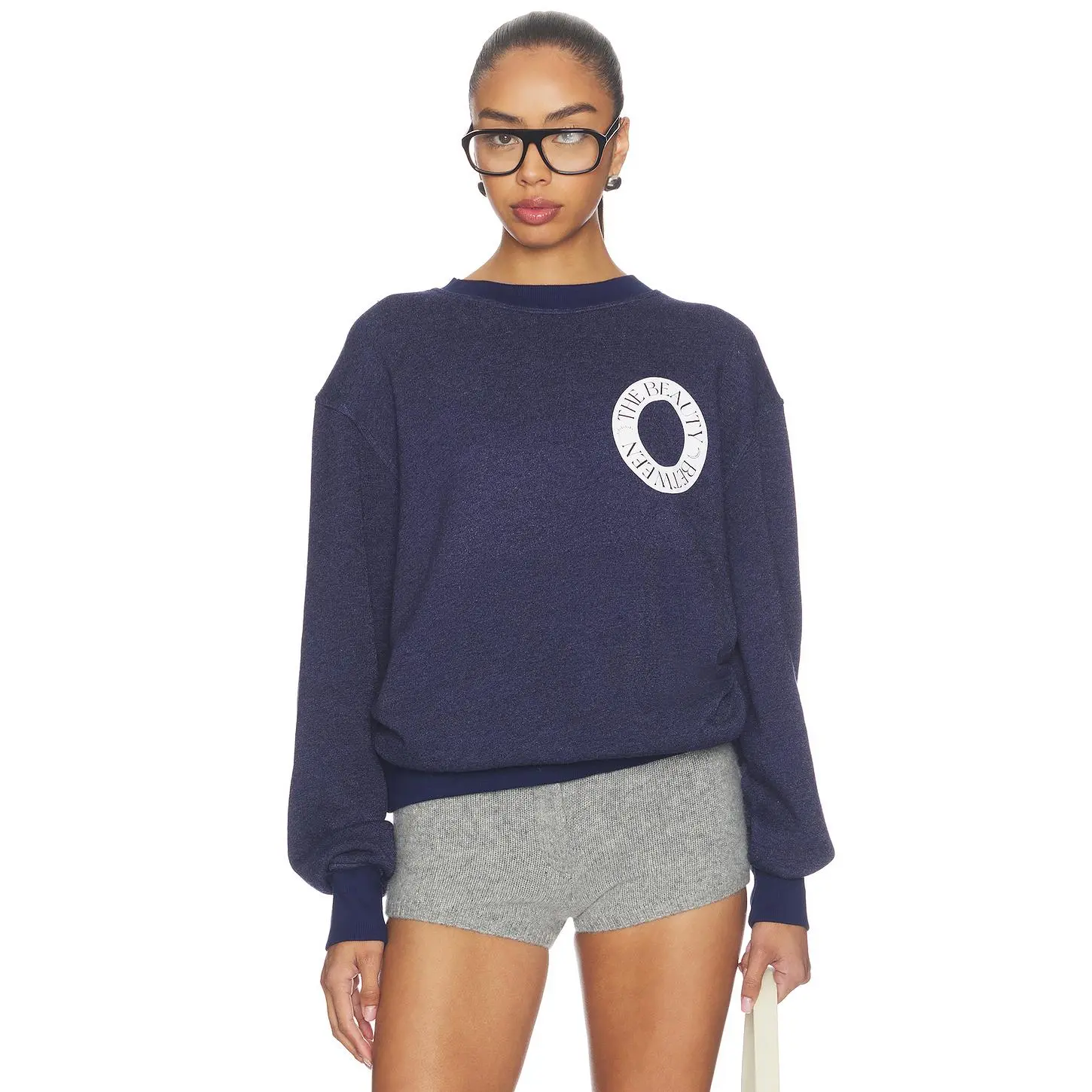 STRUT-THIS X Happily Grey The Beauty in Between Sweatshirt in Navy