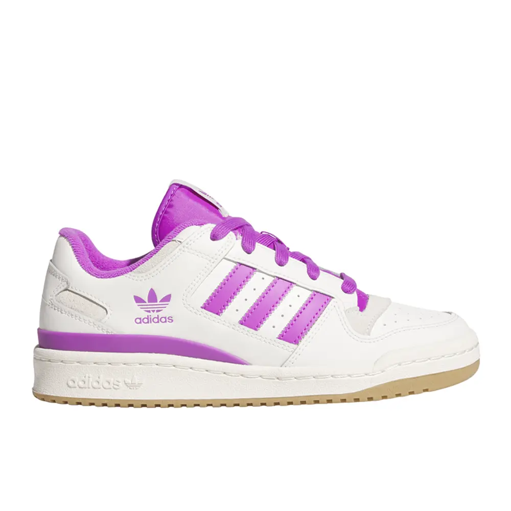 adidas Womens Forum Low Cl Sneakers Shoes Casual - Purple, White