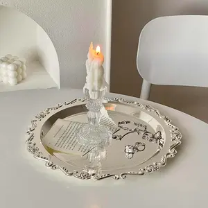 Vintage Design Jewelry Tray, Minimalist Shell Border Display Stand, Home Decor, Home Decoration, Fashionable Jewelry Storage Holder for All Styles, Jewelry Organizer Tray