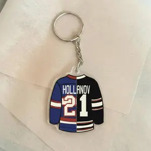 Hollanov 21 Keychain, Heated Rivalry & Hollanov Inspired Acrylic Keychains / Bag Charms, Team Rozano Keychain