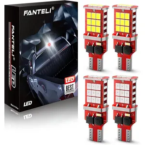 921 LED Bulb, Strobe 3rd Third Brake Light Bulb Red and Truck Cargo Bed Lights White, 300% Brighter Non-Polarity 194 912 T15 906 904 902 W16W, Pack of 4