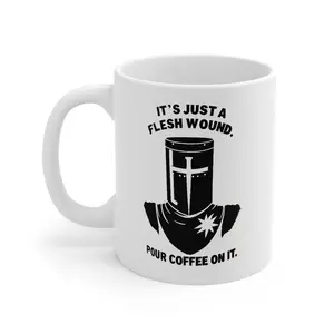 Gift Mug, Monty Python, Pour coffee on it, 11 oz mug, 11 oz,15 oz mug template, funny coffee mug, cute mug popular, coffee cups ceramic Drink Drinkware Printed Classic Tea Tumbler Washable