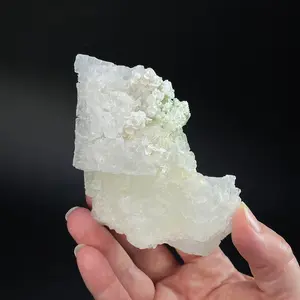 Green Tourmaline & Albite on Etched Pollucite