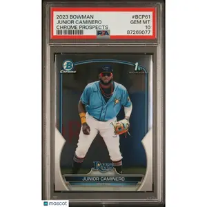 2023 Bowman Chrome Prospects Junior Caminero #BCP61 PSA 10