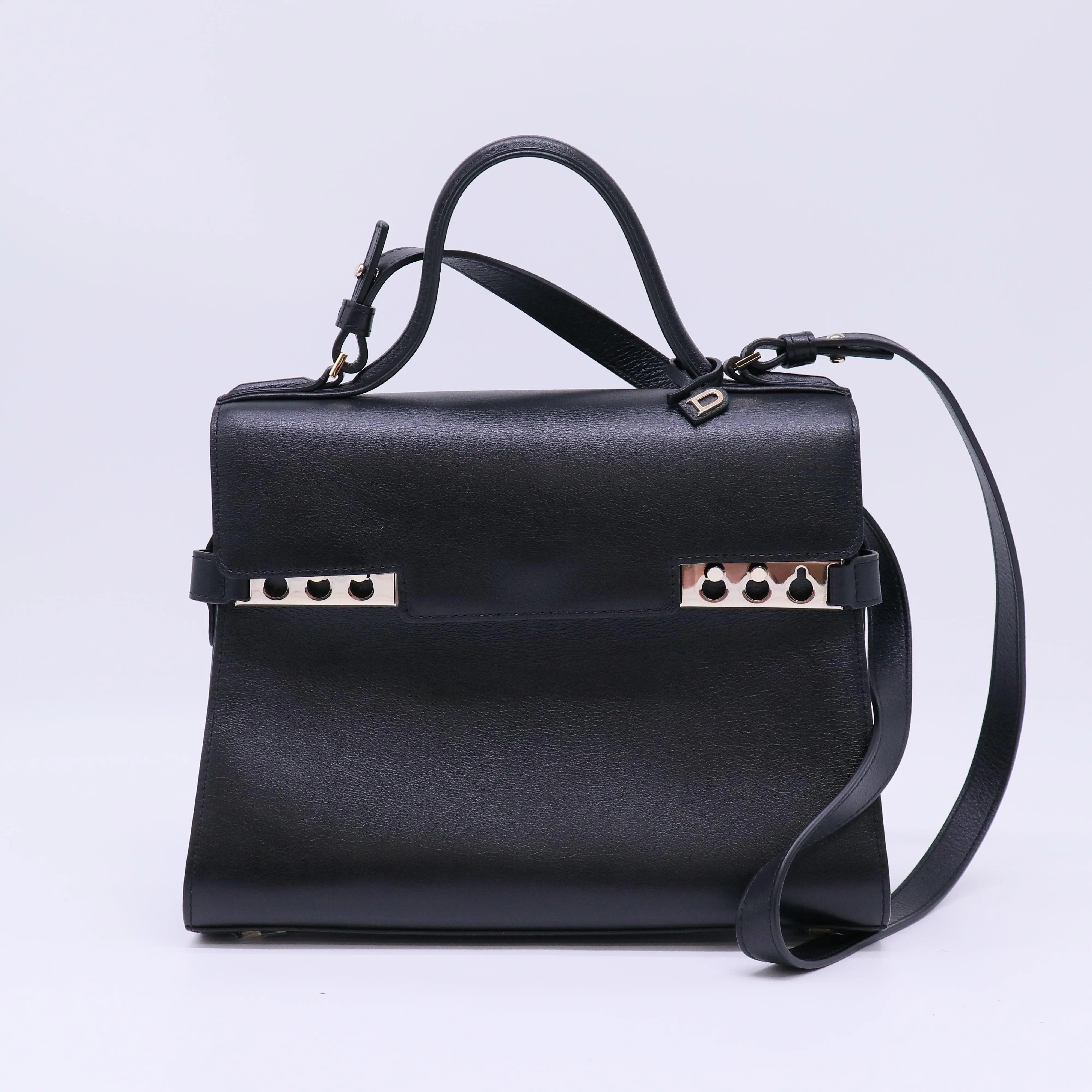 Pre-owned delvaux Leather Shoulder Bags Tempête Satchel Bag B22687