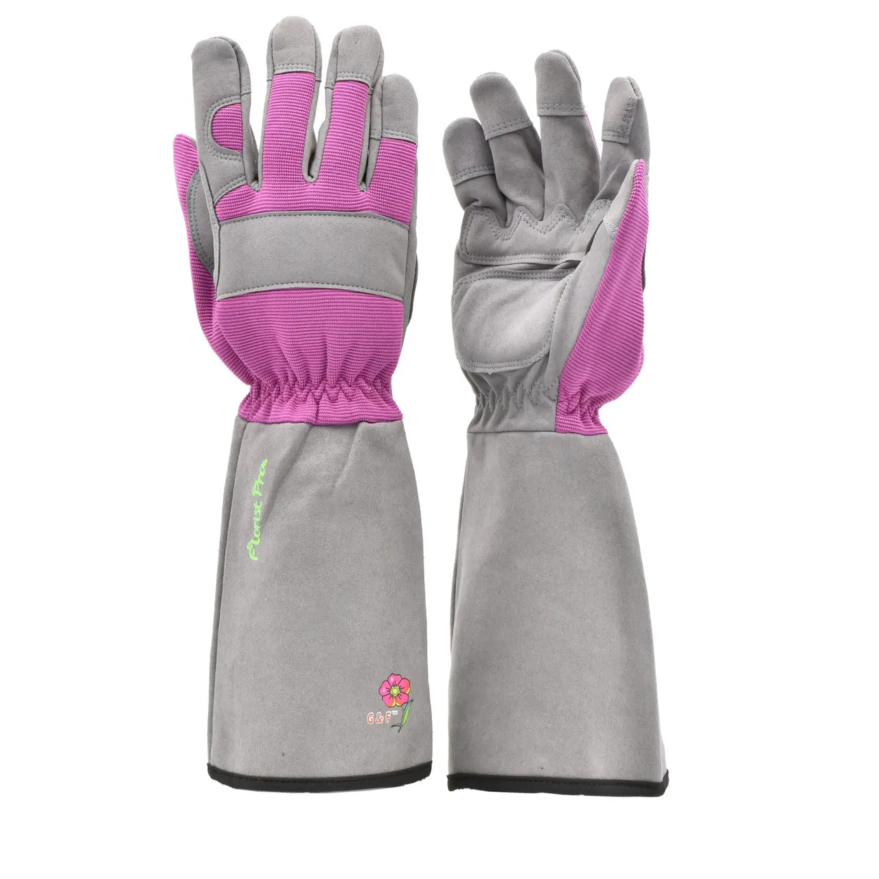 G & F Products Women's Long Sleeve Rose Gardening Gloves, Extra-Long Cuffs, Additional Protection, Comfortable Fit, Durable Construction, Long Sleeve Protection