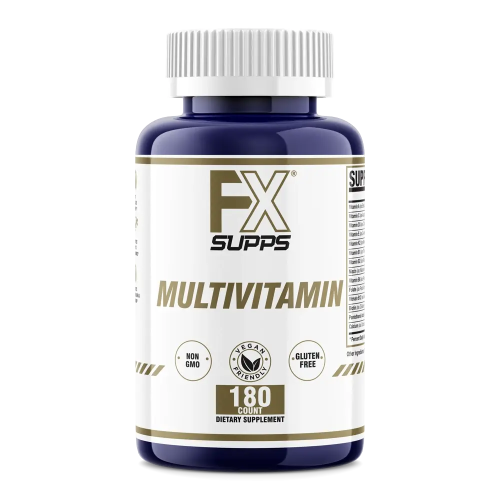 FX Supps Performance Fitness Edible Vitamin Tablets (180 ct) - Performance Boost, Anti-Oxidants, Metabolism Support, Energy, Focus, Brain Health, Muscle Recovery, Immune Health, Hormonal Balance Dietary Supplement, Fitness Vitamins