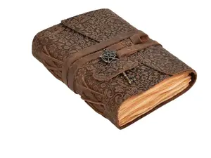 Leather Bound Journal Vintage Paper Writing Journaling Sketchbook for Notebook Blank 200 Pages 7"X5"