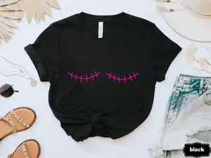 Mastectomy Scar Shirt, Breast Cancer Awareness, Double Mastectomy Gifts, Post Surgery Survivor Fighter Warrior Breast Cancer Tee