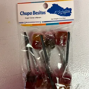 El Salvador si exporta Sugar Candy lollipop/ Chupa Besitos 2 oz