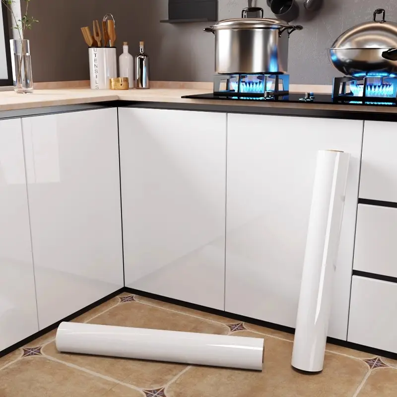 Kitchen Cabinet Sticker, Self-adhesive Waterproof & Oil-proof Cabinet Door Sticker, Furniture Renovation Sticker for Home Kitchen