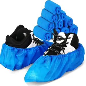 Shoe Covers Disposable Boot Cover Waterproof, Dust proof, 100 Pack(50 Pairs),The Size Fit Most, Non-slip, Blue, Protect Your Shoes, Floor, Carpet