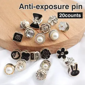 20 Counts Brooch Buttons for Women, Assorted Style Pins, Decorates Clothes Hats And Bags