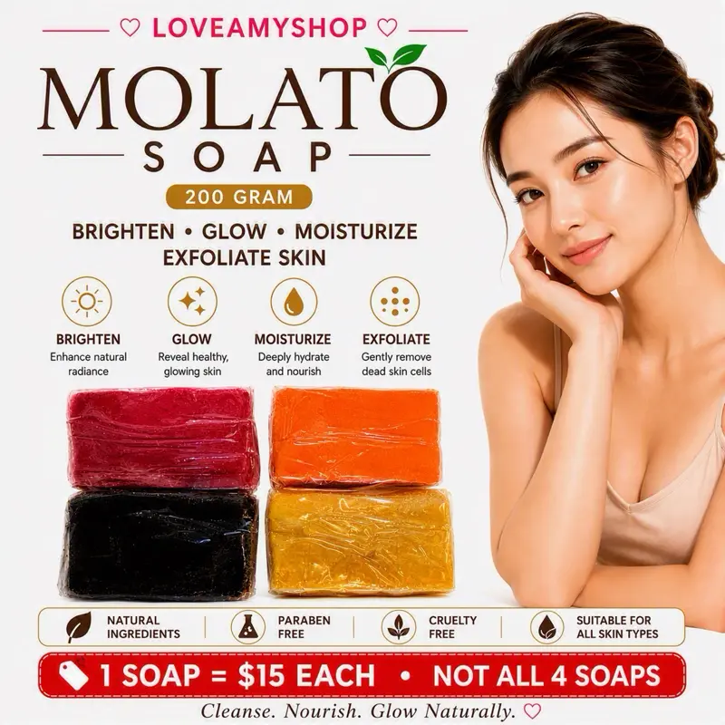 Molato Soft Bar Soap Brighten Eraser Soap 200G