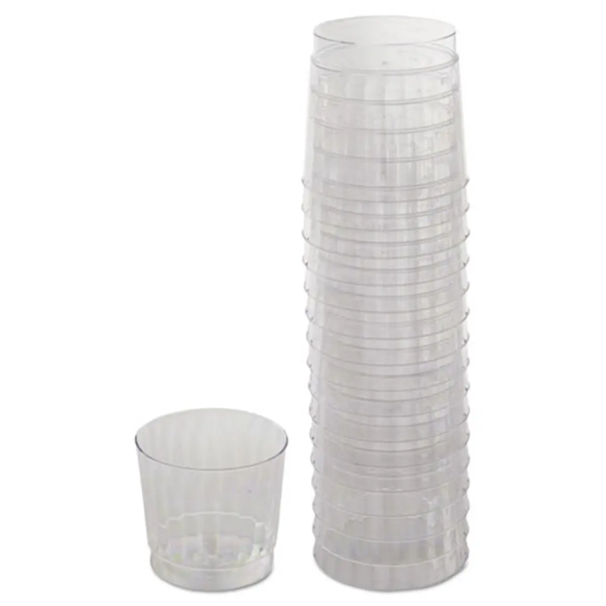WNA Classicware Pre-Packed Disposable Plastic Kitchen Tumblers - RSCCR91516, 9 oz Clear, 16 Pcs per Bag, 15 Bags per Case, Single-Use Disposable Cups, Pre-Packed Disposable Cups