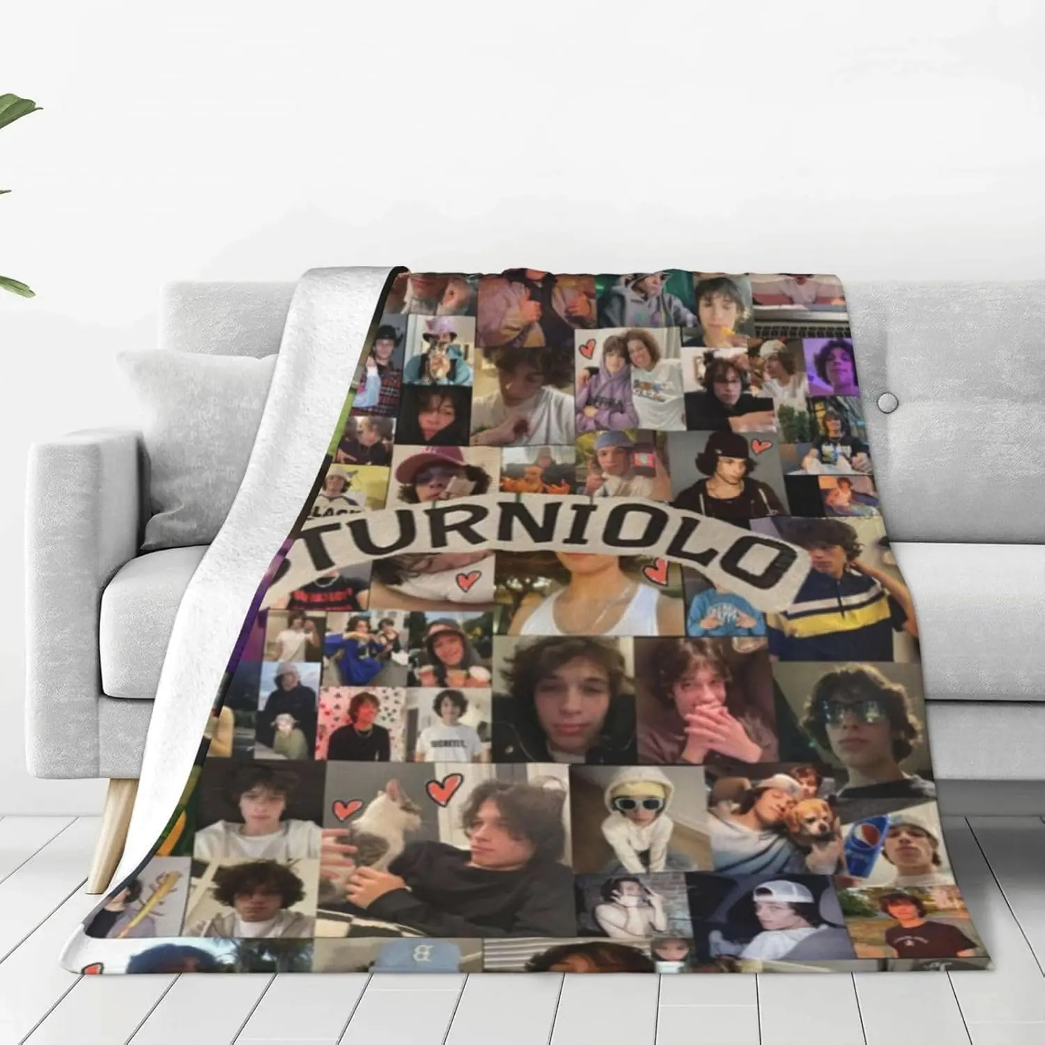 Sturniolo Triplets Custom Photo Blanket, Soft Comfy Flannel Fleece, Lightweight Warm 60"x50" Throw Blanket for Couch & Bed, Gift for Adults, Soft Comfy Blanket