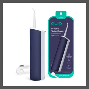 Quip Rechargeable Cordless Water Flosser with 2 Modes & 360º Tip - Lightweight Handle, Oral Care, Blue