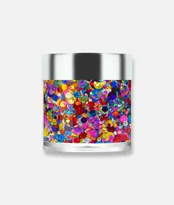Rainbow Multicolor Mix Face & Body Glitter Gel