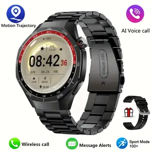 2026 HD Full Touch Smartwatch for Men and Women — Wireless Calls/Text Messages/Multiple Sports Modes/Remote Camera Control/Fitness Tracker, Compatible with Android and iPhone, USB Charging, Alloy Case/Silicone Strap Smart Connectivity,  reminder sedentary