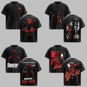 [Collection] Daredevil “BORN AGAIN” Washed T-Shirt, The Man Without Fear Fans T-Shirt, Daredevil Fans Club T-Shirt, Dark Superhero T-Shirt, Comic Book Fans T-Shirt, Superhero Graphic Tee.