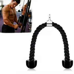 Triceps Trainer, double Head Rope Puller, 27 Inch Heavy Duty Rope Length, Easy to Grip & Non Slip Cable Workout Exercise Machine Attachment, Suitable for Professional Gyms