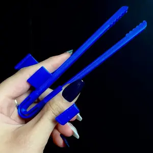 Doom Sticks by Techbot Tinker Co. Finger Chop Stick - Blue Plastic Utensil for Tinker Activities