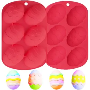 Easter Egg Chocolate Molds Set, Easy Clean 3D Silicone Mold for Soap, Truffles, Candy, Jelly, Desserts, Baking, Kitchen Accessories, Reusable Chocolate Mold
