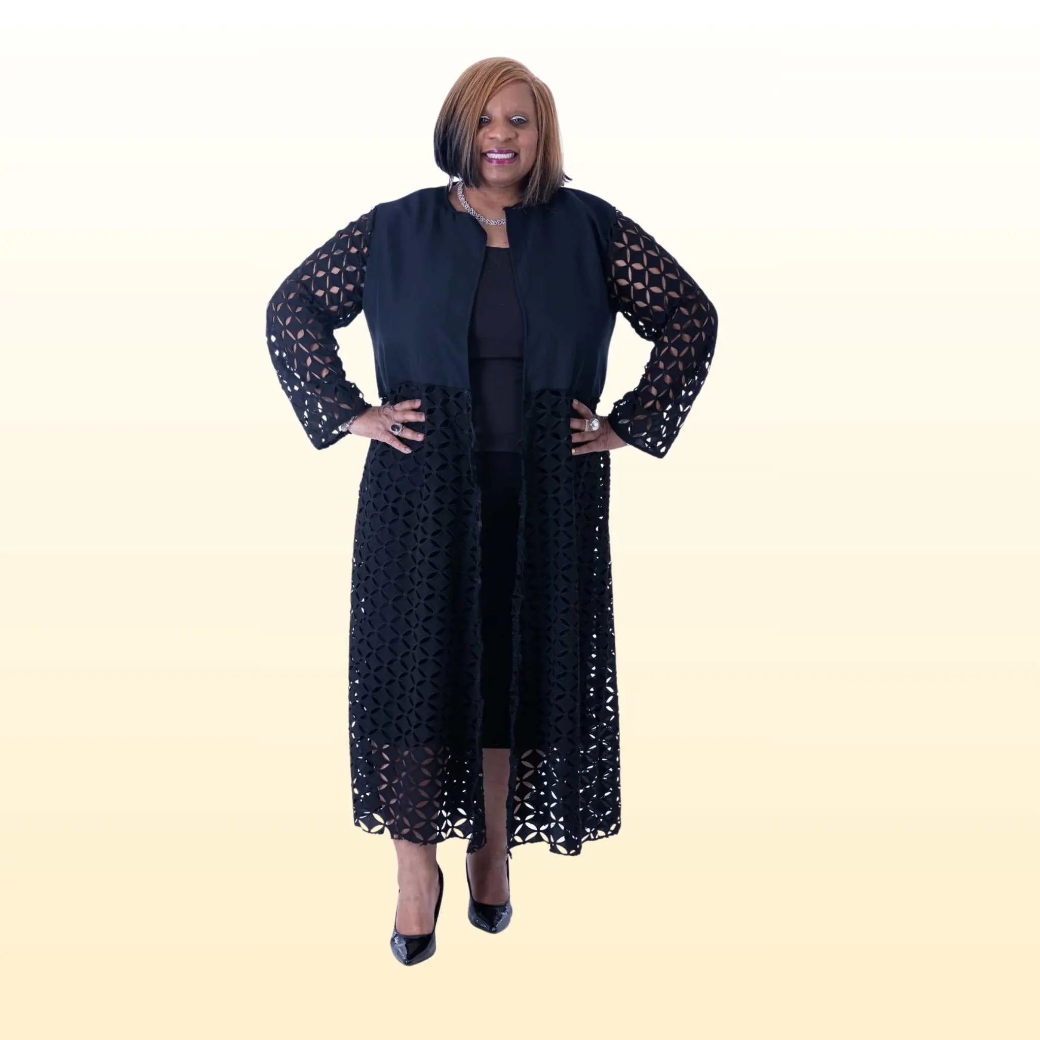 Long Black duster DYL 32 Long Black duster DYL 32