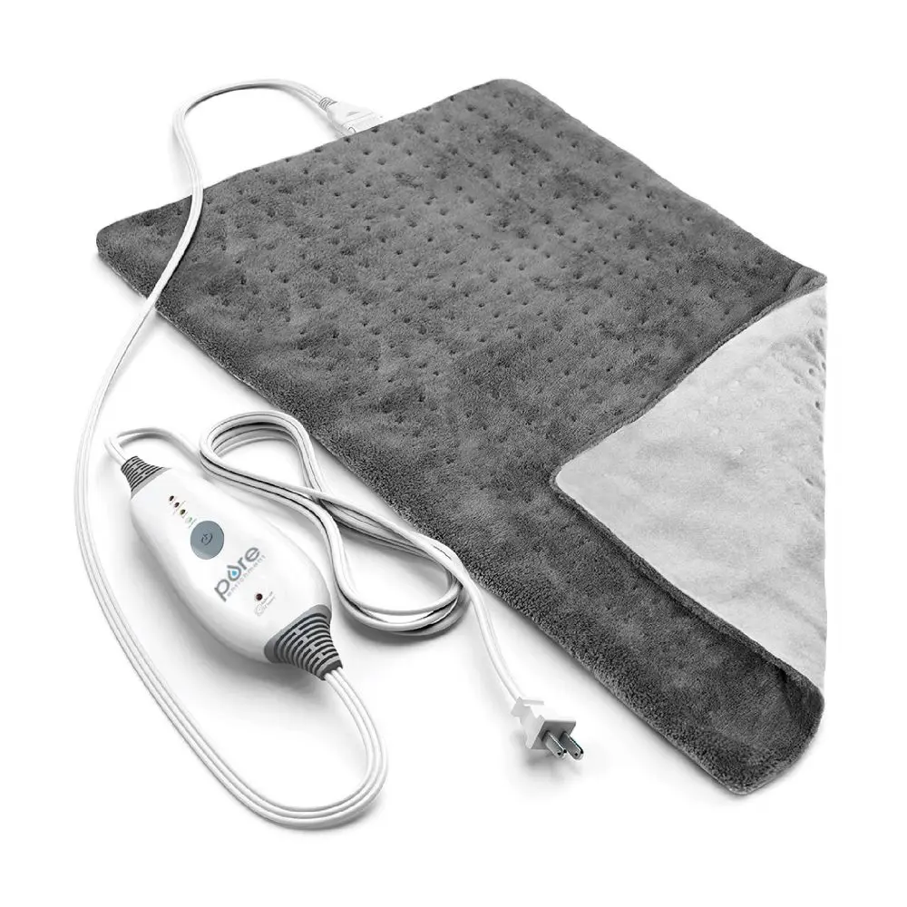 Pure Enrichment PureRelief 4 Heat 2hr Deluxe Electric Heating Pad, Appliance, Polyester