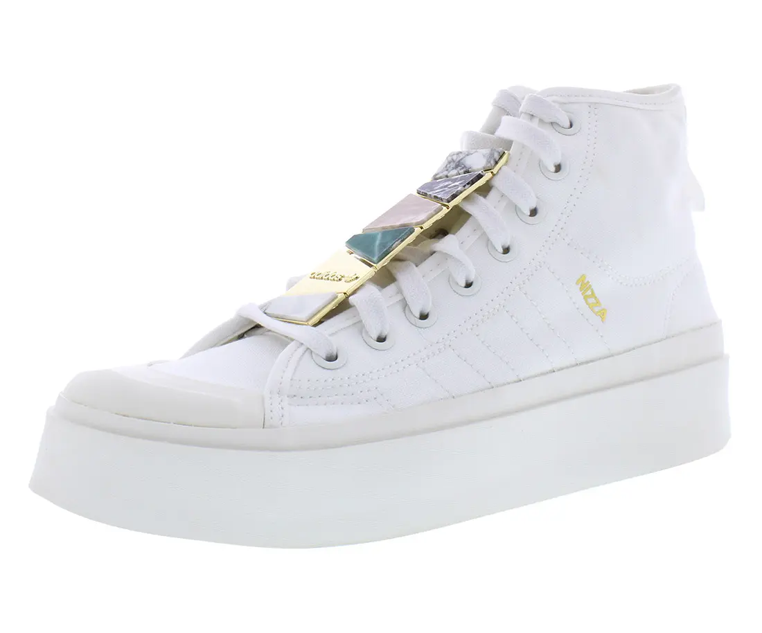 Adidas Nizza Bonega Mid Women's Platform Sneaker, Lace-Up Mid-Top Casual Sports Shoes