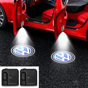 Car LED Door Welcome Light, High Definition Car Logo Projection Lamp, Automatic Sensor Opening Light, Volkswagen Compatible