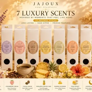 Luxury Hand-Dipped Incense Sticks, 20-Count, Premium Home Fragrance