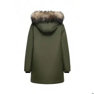 Womens Hooded Fur With Jacket Thickened Women For Jackets Winter Parka Ladies Puffer Faux Lining Waterproof Warm Coats Cold Weather