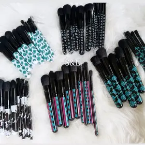 Western Printed Makeup Brushes