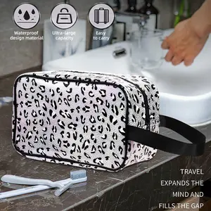 1pc PVC Translucent Zippered Portable Make-Up Bag - Makeup Organizer Pouch, Travel Must-Haves, Bathroom Shower Storage Solution (Pouch Make-Up Bags)