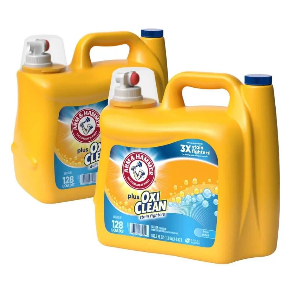 Fresh Scent Plus OxiClean Liquid Laundry Detergent, 128-Loads,166.5 fl.oz., 2-Pack