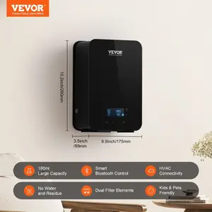 VEVOR Scent Air Machine, 180ml Bluetooth Smart Essential Oil Diffuser, 2000sq. ft Waterless HVAC Scent Diffuser with Cold Air Technology, Aromatherapy Diffuser Machine for Home, Office, Hotel,