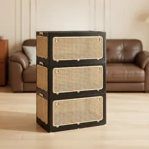 Small Faux-Rattan Storage Box – Ideal for Wardrobes & Cabinets, Space-Saving Organizer for Clothes, Sundries & Daily Essentials, One Box for Multiple Uses, No Limits