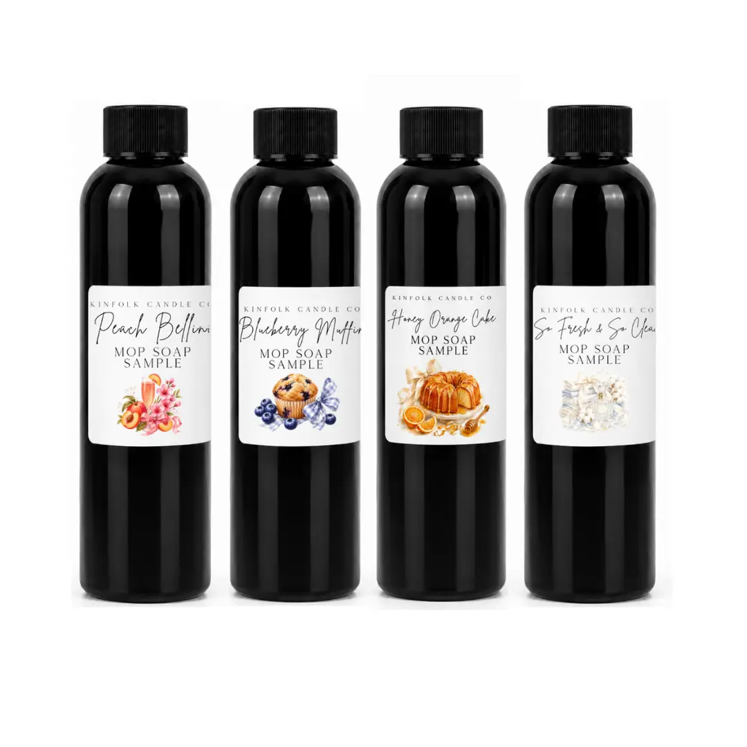 Best Sellers Mop Soap Sample Pack | 4 Classic Scents 4oz Bottles