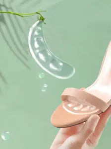 Women's Soft Comfortable Shoe Insoles, Waterproof Anti-Slip Reusable Back Adhesive, Suitable for High Heels Sandals Slippers, Soft Elastic Insoles