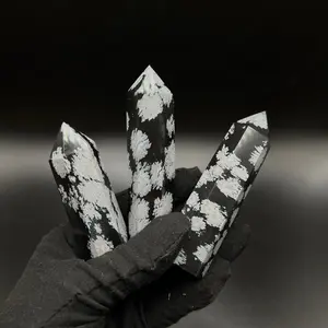 Obsidian Tower Snowflake | Obsidian black | Tower Crystal