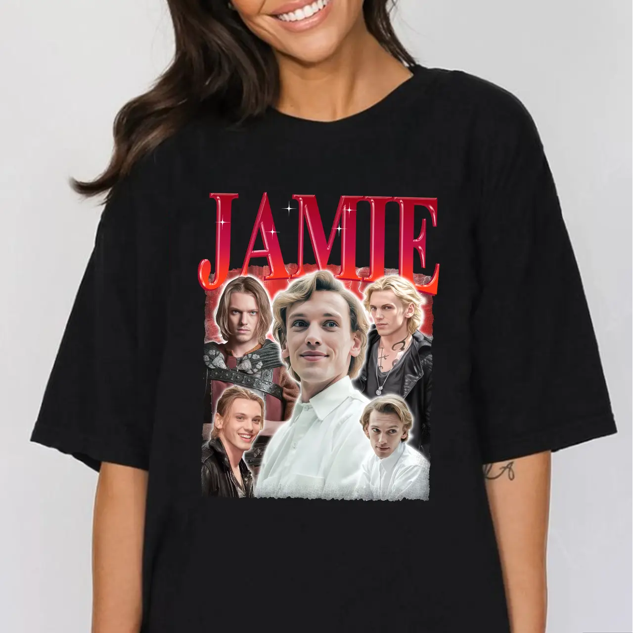 JAMIE CAMPBELL Retro T-shirt, Jamie Campbell Tee, Jamie Campbell Shirt, Jamie Campbell Fans Tee, Jamie Merch Tee