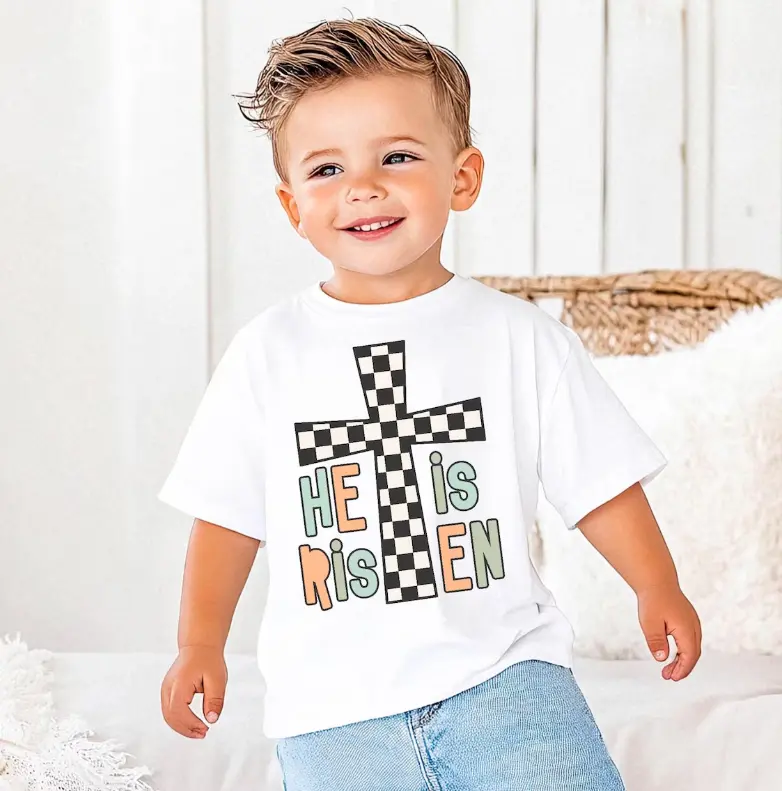 Youth He Is Risen Easter Shirt Trendy Christian Tee for Youth Shirt,  TShirt