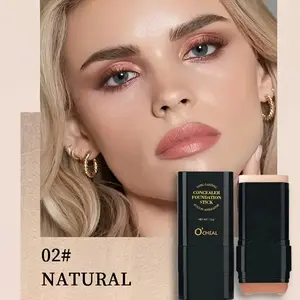 5-color Dual - Ended Eraser Foundation Stick -Multi - Use Concealer & Highlighter for Acne Marks , Nose Contour Flawless Makeup Finish - Versatile Cosmetic Tool , daily gift tiktokshopspringglowup