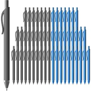 Pens Bulk, 52 Pack Ballpoint Black and Blue Ink, 1.0MM Medium Point Bluk Retractable for Smooth Writing, Quick Drying No Bleed Journaling for Office School Supplies  Work